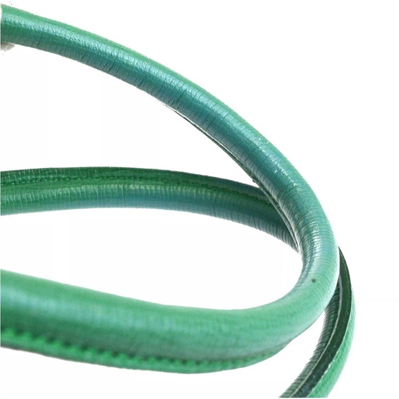 Burberry Nova Check Green Leather Box Handbag - Picture 6 of 9